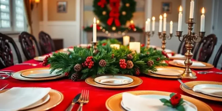 Celebre o Natal de 2025: Guia Completo de Como Montar uma Mesa Posta Temática de Natal Inesquecível